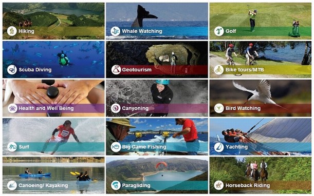 Az itt látható képek nem tartalmaznak minden, a szigeteken űzhető kikapcsolódási módot - a portugálok szerint Terceira szigetén állandó a fesztivál