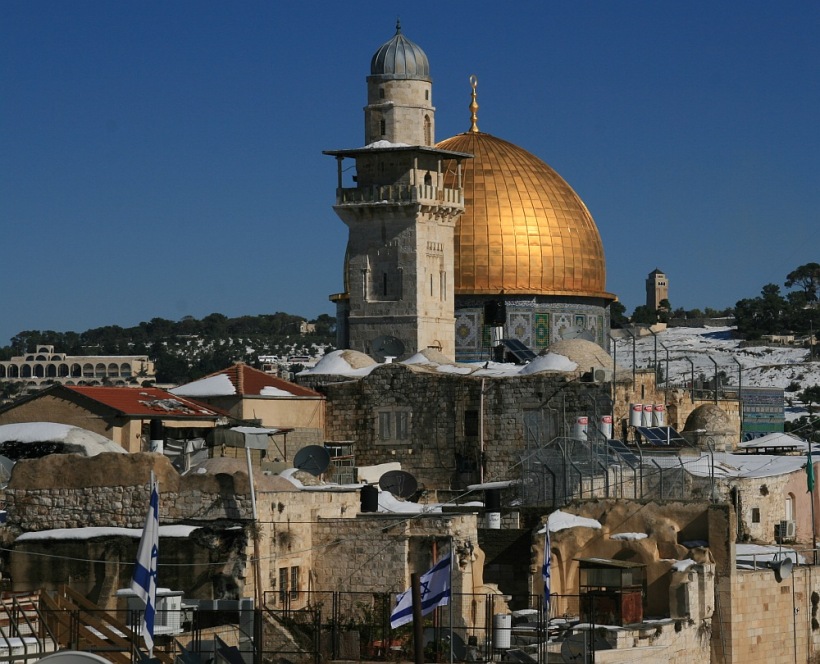 Nagy-mecset a Templom-hegyen, Jeruzsálem óvárosának muzulmán negyedében