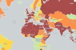 Térkép a biztonságos és kockázatos országokról